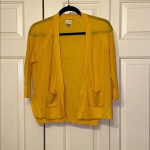 a new day Yellow Open Knit Cardigan size XS
